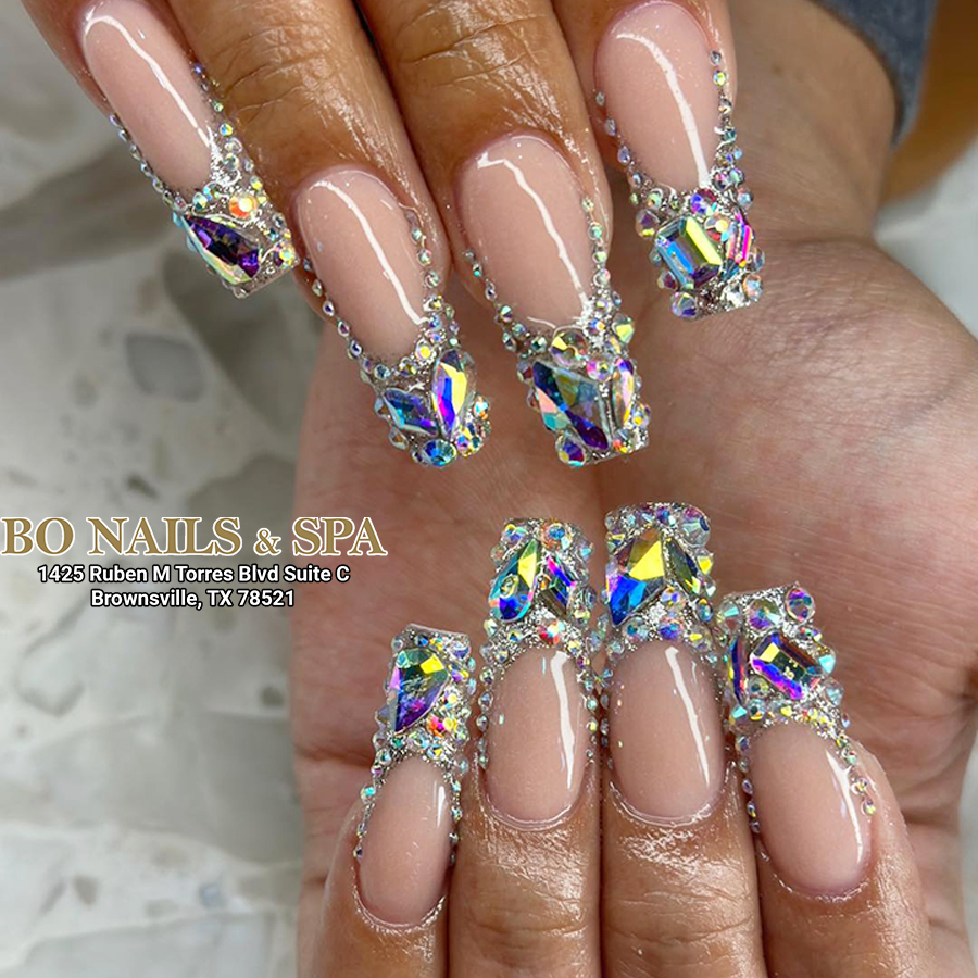 Bo Nails & Spa nail work in Brownsville, Texas
